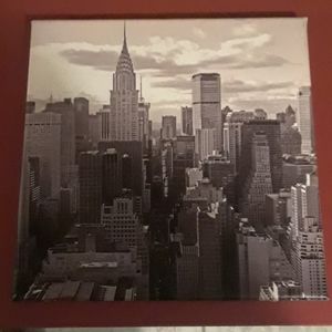 City skyline print